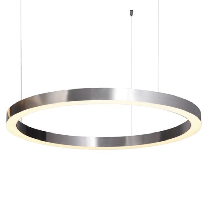 Lampa wisząca  80 LED nikiel szczotkowany 80 cm ST-8848-80 NICKEL