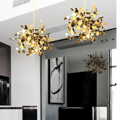 Lampa wisząca  złota 40 cm ST-1676 GOLD