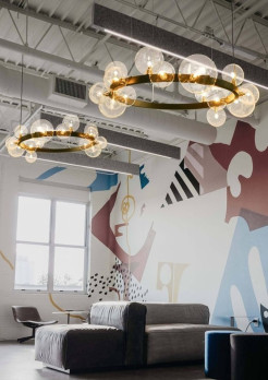 Lampa wisząca  czarna 85 cm XC111-850
