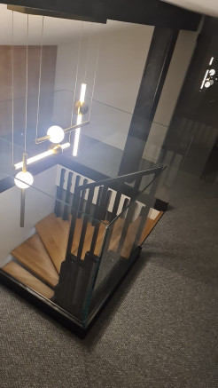 Lampa wisząca  S-4 LED mosiądz 79 cm ST-1691S-4
