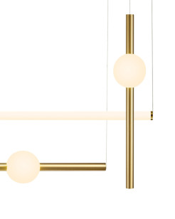 Lampa wisząca  L-4 LED mosiądz 110 cm ST-1691L-4
