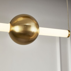 Lampa wisząca  L-4 LED mosiądz 110 cm ST-1691L-4