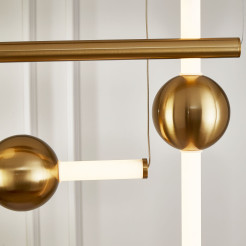 Lampa wisząca  L-4 LED mosiądz 110 cm ST-1691L-4