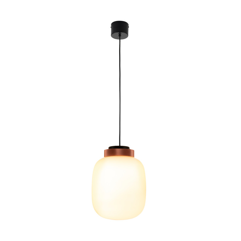 Lampa wisząca  LED biało miedziana 25 cm 9969P/A white
