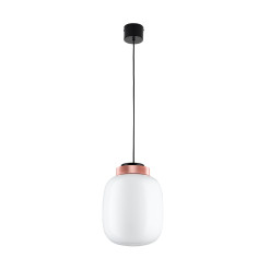 Lampa wisząca  LED biało miedziana 25 cm 9969P/A white