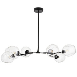 Lampa wisząca -6 transparentno czarna 130 cm ST-1232-6 black transparent