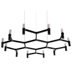 Lampa wisząca -12B czarna 106 cm ST-8043-12B black