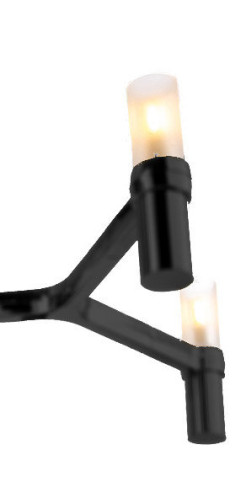 Lampa wisząca -12B czarna 106 cm ST-8043-12B black