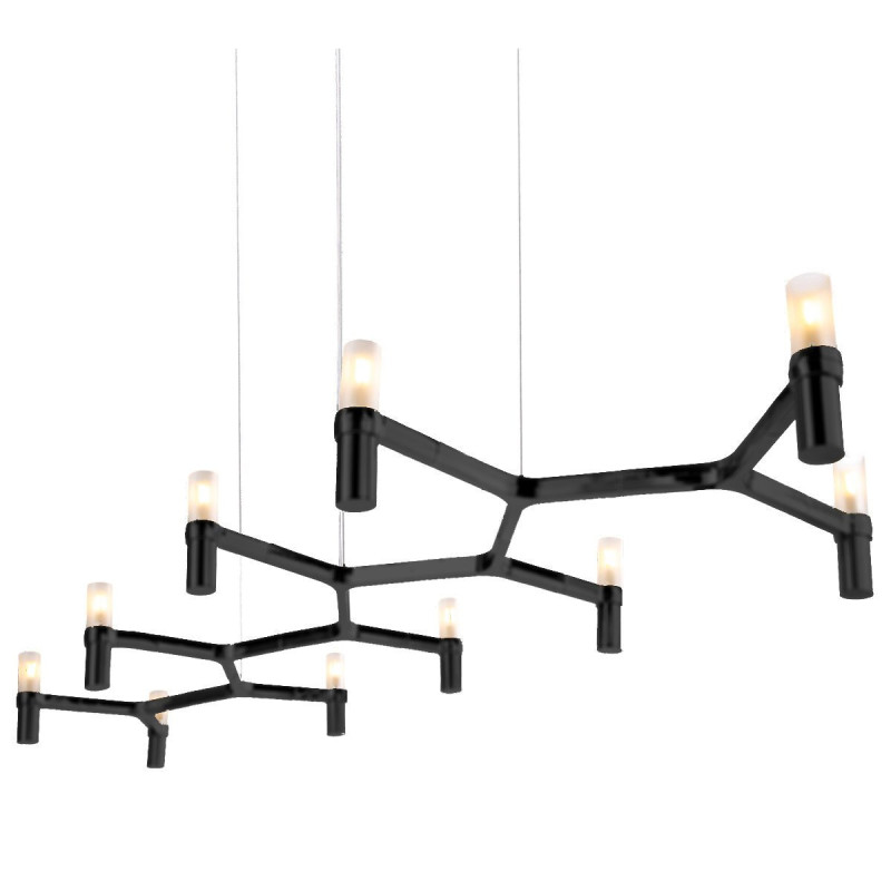Lampa wisząca -10 czarna 165 cm ST-8043-10 black