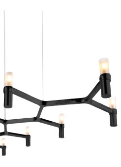 Lampa wisząca -10 czarna 165 cm ST-8043-10 black
