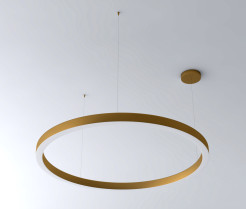 Lampa wisząca  60+80+80 LED mosiądz na 1 podsufitce ST-8848-60+80+80 brass
