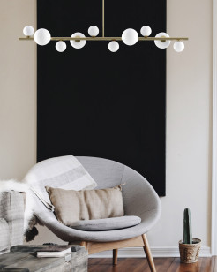 Lampa wisząca MILKY DROP złota 120 cm MP0097-10