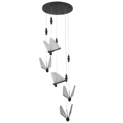 Lampa wisząca  5 LED czarna 45 cm MP0090-5 black