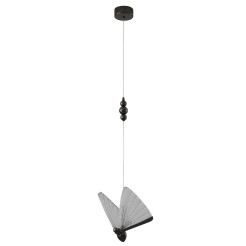 Lampa wisząca  1 LED czarna 21 cm MP0090-1 black