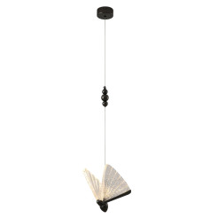 Lampa wisząca  1 LED czarna 21 cm MP0090-1 black