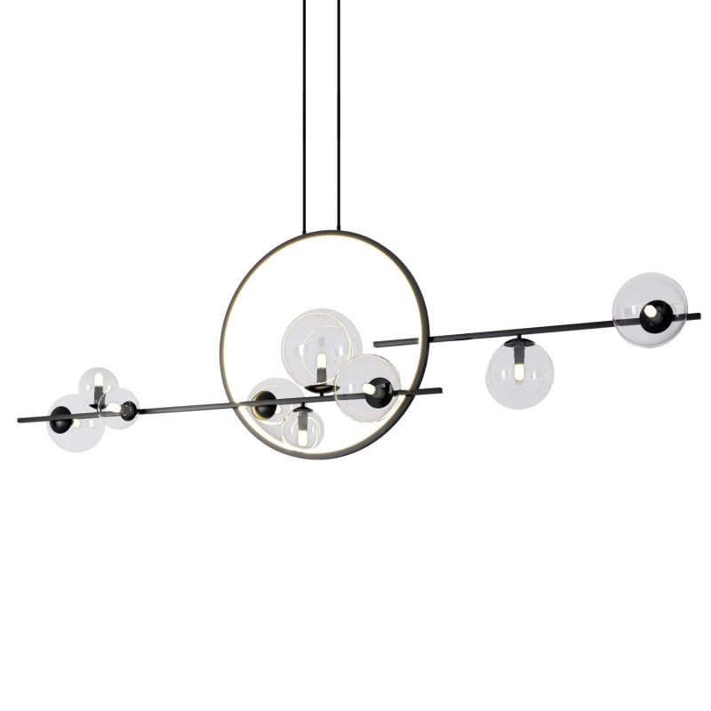 Lampa wisząca  DOUBLE czarna 145 cm MP0083-L145
