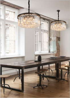 Lampa wisząca  ROUND antracyt 60 cm MP0097