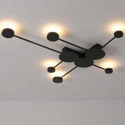 Lampa ścienna  - 6 LED czarna 89 cm MW1133-90