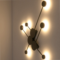 Lampa ścienna  - 6 LED czarna 89 cm MW1133-90