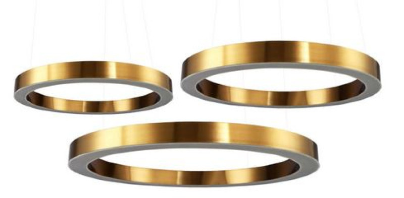 Lampa wisząca  40+60+60 LED mosiądz na 1 podsufitce ST-8848-40+60+60 brass