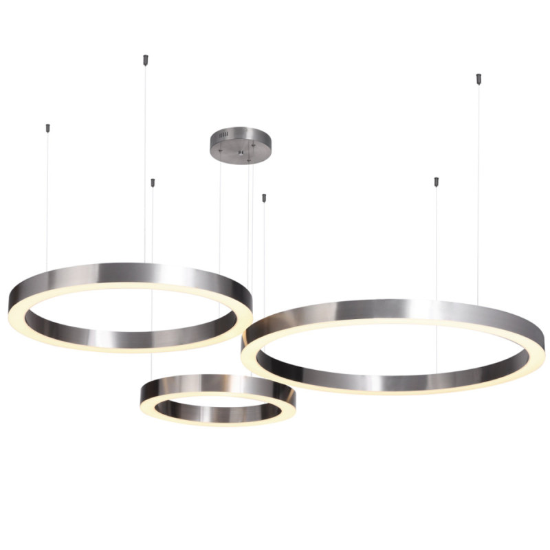 Lampa wisząca  40+60+80 LED nikiel na 1 podsufitce ST-8848-40+60+80 nickel