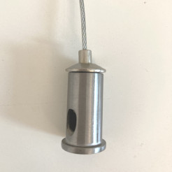 Lampa wisząca  40+60+80 LED nikiel na 1 podsufitce ST-8848-40+60+80 nickel