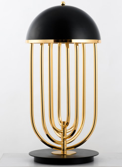Lampa stołowa  czarno złota 60 cm ST-1602 black
