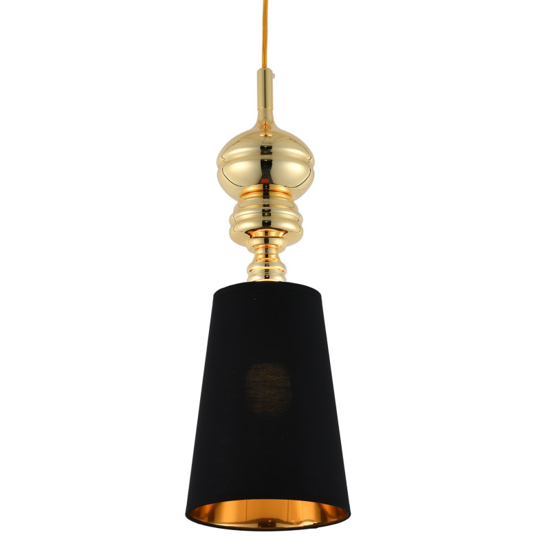 Lampa wisząca -1 złoto czarna 18 cm MP-8846-18 black gold