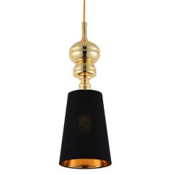 Lampa wisząca -1 złoto czarna 18 cm MP-8846-18 black gold