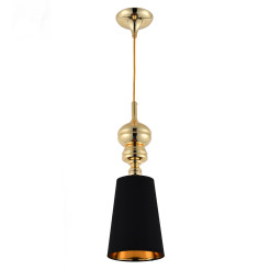 Lampa wisząca -1 złoto czarna 18 cm MP-8846-18 black gold