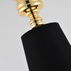 Lampa wisząca -1 złoto czarna 18 cm MP-8846-18 black gold