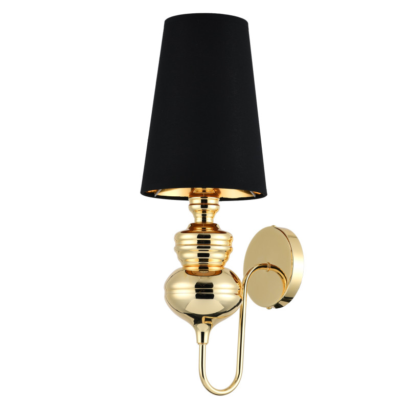 Lampa ścienna  złoto czarna 18 cm MB-8046-18 black gold
