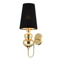 Lampa ścienna  złoto czarna 18 cm MB-8046-18 black gold