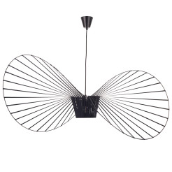 Lampa wisząca kapelusz  czarna 200 cm ST-8052-200 black