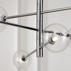Lampa wisząca SOLA chrom 75 cm ST-5020-12