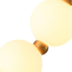 Lampa wisząca  S biało-mosiężna DP0228-L310