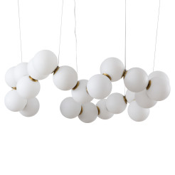 Lampa wisząca -80 biało-mosiężna 80 cm DP0254-800
