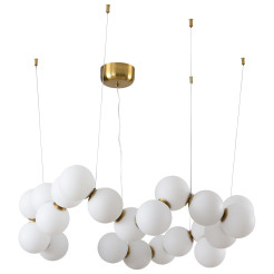 Lampa wisząca -80 biało-mosiężna 80 cm DP0254-800