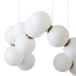 Lampa wisząca -80 biało-mosiężna 80 cm DP0254-800