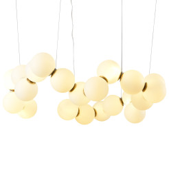 Lampa wisząca -80 biało-mosiężna 80 cm DP0254-800