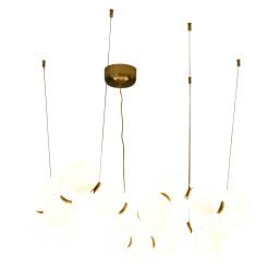 Lampa wisząca -80 biało-mosiężna 80 cm DP0254-800