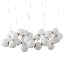 Lampa wisząca -100 biało-mosiężna 100 cm DP0254-1000
