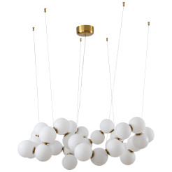 Lampa wisząca -100 biało-mosiężna 100 cm DP0254-1000