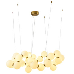 Lampa wisząca -100 biało-mosiężna 100 cm DP0254-1000