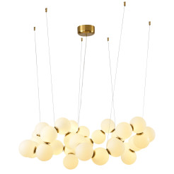 Lampa wisząca -100 biało-mosiężna 100 cm DP0254-1000