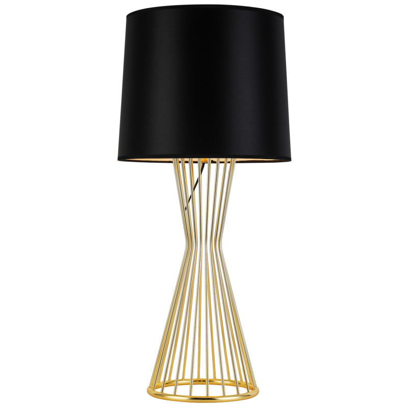 Lampa stołowa  TABLE czarno - złota 85 cm MT1235