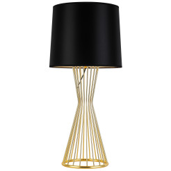 Lampa stołowa  TABLE czarno - złota 85 cm MT1235