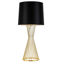 Lampa stołowa  TABLE czarno - złota 85 cm MT1235