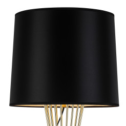 Lampa stołowa  TABLE czarno - złota 85 cm MT1235