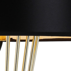 Lampa stołowa  TABLE czarno - złota 85 cm MT1235